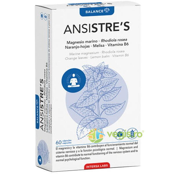 Ansistre's 60cps, DIETETICOS-INTERSA, Capsule, Comprimate, 1, Vegis.ro