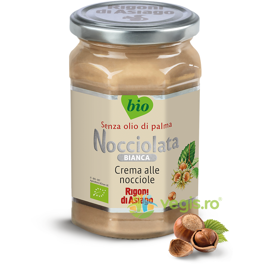 Crema Alba de Alune de Padure (Nocciolata) fara Gluten Ecologica/Bio 250g