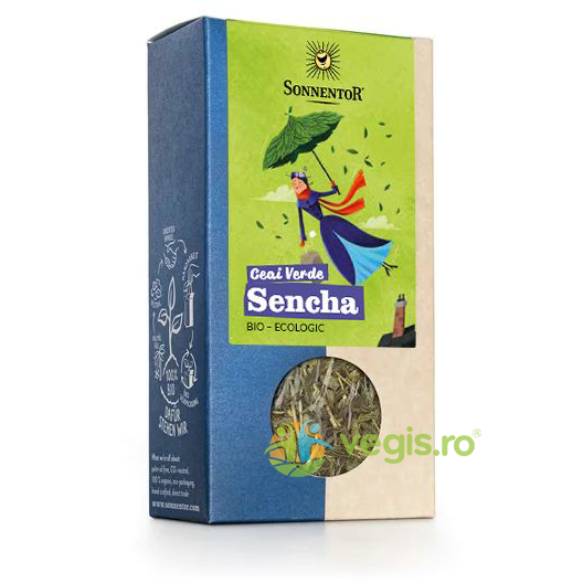 Ceai Verde Sencha Ecologic/Bio 70g, SONNENTOR, Ceaiuri vrac, 1, Vegis.ro