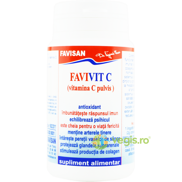 Favivit C Vitamina C Pulbere 80g, FAVISAN, Pulberi & Pudre, 1, Vegis.ro