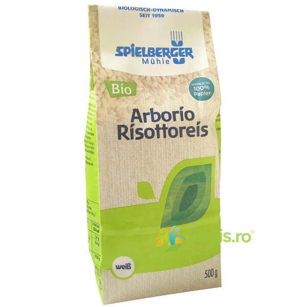 Orez Risotto Arborio Alb Ecologic/Bio 500g, SPIELBERGER, Cereale boabe, 1, Vegis.ro