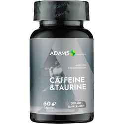 Caffeine + Taurine 680mg 60cps ADAMS VISION