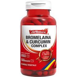 Bromelaina si Curcumin Complex 30cps ADNATURA