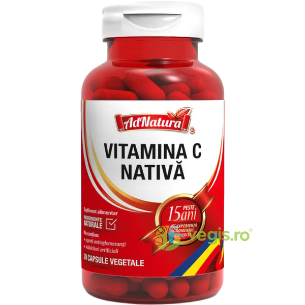 Vitamina C Nativa 30cps, ADNATURA, Vitamina C, 1, Vegis.ro