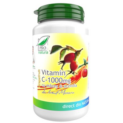 Vitamina C 1000mg cu Macese si Acerola (Aroma de Grapefruit) 60cpr MEDICA
