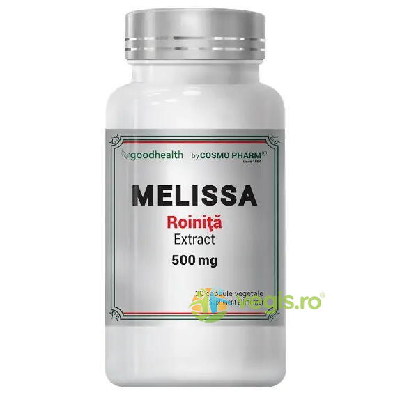 Melissa (Roinita) Extract 500mg 30cps, COSMOPHARM, Remedii Capsule, Comprimate, 1, Vegis.ro