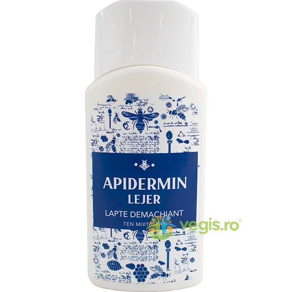 Lapte Demachiant Apidermin Lejer 150ml, COMPLEX APICOL, Machiaje naturale, 1, Vegis.ro