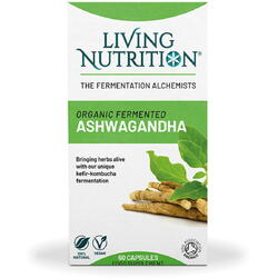 Fermented Ashwagandha 600mg Full Spectrum 60cps LIVING NUTRITION