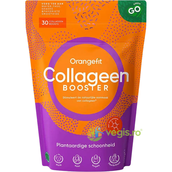 Collageen Booster - Colagen cu Vitamina C 300g, Orangefit, Pulberi & Pudre, 1, Vegis.ro