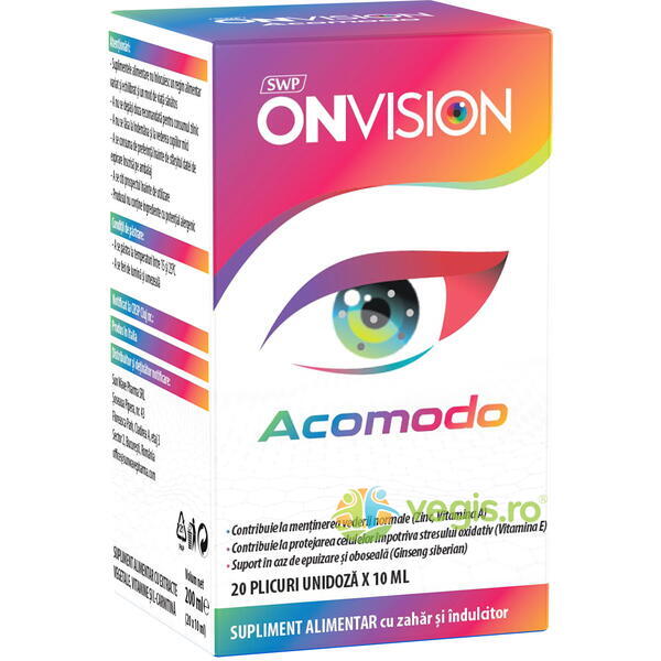 Onvision Acomodo 20dz x 10ml, SUN WAVE PHARMA, Capsule, Comprimate, 1, Vegis.ro