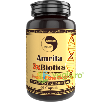 Amrita 3x Biotics 60cps, MEDICA, Capsule, Comprimate, 1, Vegis.ro