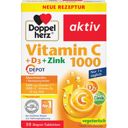 Vitamina C+D3+Zinc 1000 30tb DOPPEL HERZ