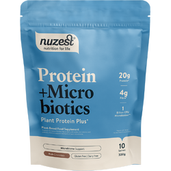 Proteina Vegetala si Probiotice cu Ciocolata 300g NUZEST