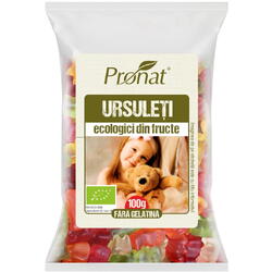 Ursuleti din Fructe Ecologici/Bio 100g Pronat Foil Pack