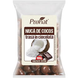 Nuca de Cocos in Ciocolata 100g Pronat Foil Pack