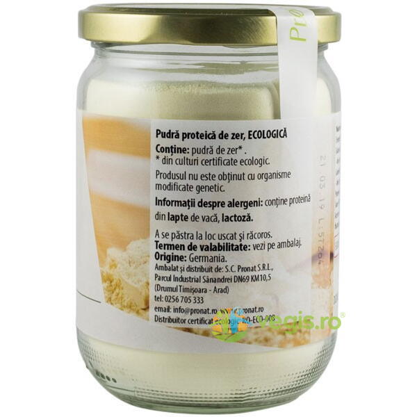 Pudra Proteica de Zer Ecologica/Bio 300g, Pronat Glass Pack, Pulberi & Pudre, 3, Vegis.ro