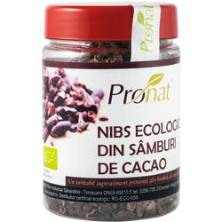 Nibs din Samburi de Cacao Ecologice/Bio 130g PRONAT