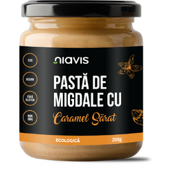 Pasta de Migdale cu Caramel Sarat Ecologica/Bio 200g NIAVIS