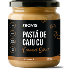 Pasta de Caju cu Caramel Sarat Ecologica/Bio 200g NIAVIS