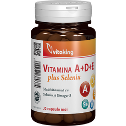 Vitamina A+D+E cu Seleniu si Omega3 30cps VITAKING
