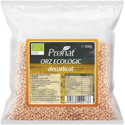 Orz Decorticat Ecologic/Bio 500g Pronat Foil Pack