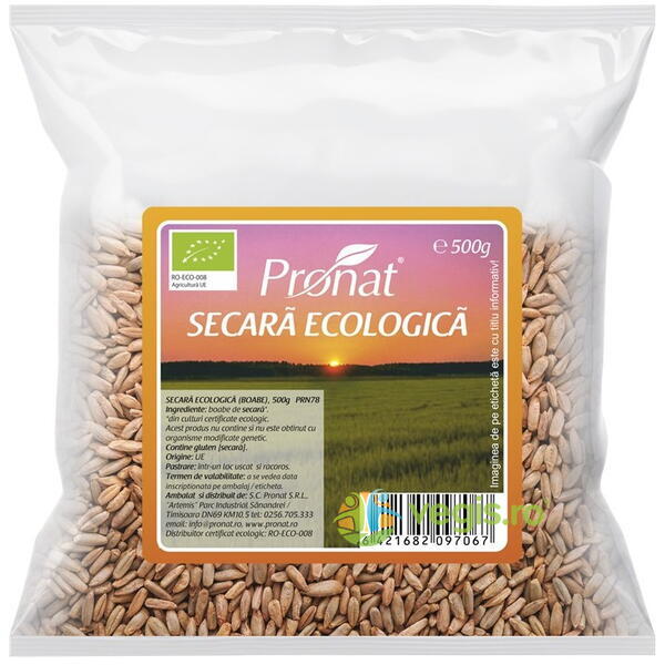 Secara Ecologica/Bio 500g, Pronat Foil Pack, Cereale boabe, 1, Vegis.ro