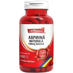Aspirina Naturala 100mg Salicina 30cps ADNATURA