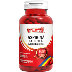 Aspirina Naturala 100mg Salicina 60cps ADNATURA