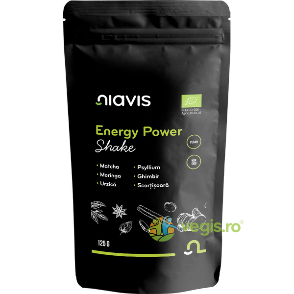 Energy Power Shake Ecologic/Bio 125g, NIAVIS, Suplimente Sport & Fitness, 1, Vegis.ro