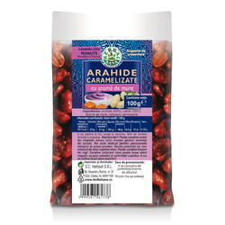Arahide Caramelizate cu Aroma de Mure 100g HERBAVIT