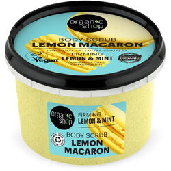 Scrub de Corp cu Menta si Lamaie Lemon Macaron 250ml ORGANIC SHOP
