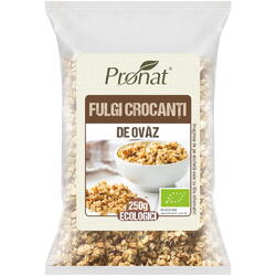 Fulgi Crocanti de Ovaz Ecologici/Bio 250g Pronat Foil Pack