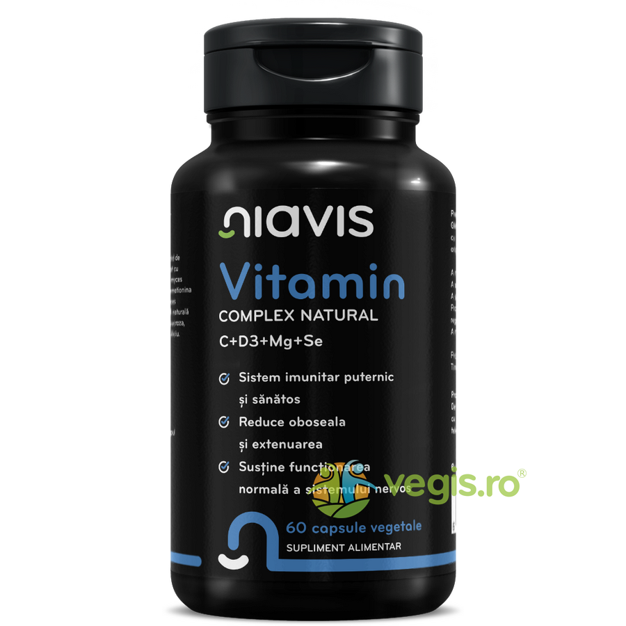 Vitamin Complex Natural C+D3+Mg+Se 60cps