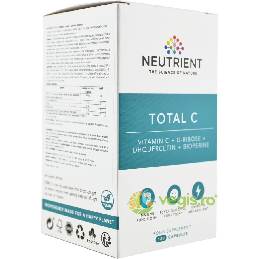 Total C Formula Avansata cu 5 Tipuri de Vitamina C 120cps