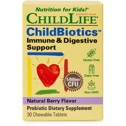 ChildBiotics Immune and Digestive Support 30tb masticabile Secom, CHILD LIFE ESSENTIALS