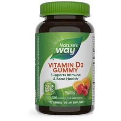 Vitamina D3 Gummies 120 jeleuri Secom, NATURE'S  WAY