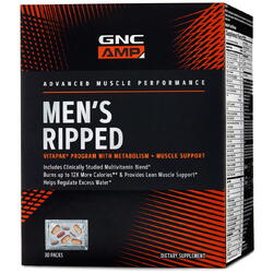Complex de Multivitamine pentru Barbati Amp Men's Ripped Vitapak 30buc GNC