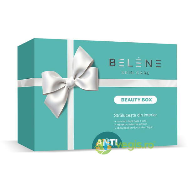 Beauty Box: Collagen Beauty 700ml + Hyaluronic Acid Beauty Pill 30cps + Silicium Anti-Age Beauty Pill 30cpr, BELENE, Pachete Suplimente, 2, Vegis.ro