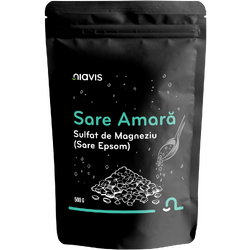 Sare Amara (Sulfat de Magneziu/Sare Epsom) 500g NIAVIS