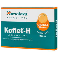 Koflet H cu Aroma de Portocale 12cps masticabile HIMALAYA