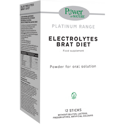 Electrolytes Brat Diet Platinum 12 stick-uri POWER OF NATURE