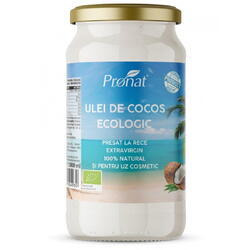 Ulei de Cocos Extravirgin Presat la Rece Ecologic/Bio 1L PRONAT