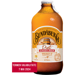 Bere cu Ghimbir fara Alcool (Diet Ginger Beer) Bundaberg 375 ml CADOU