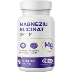 Magneziu Glicinat Optim 60cps vegetale NUTRIFIC