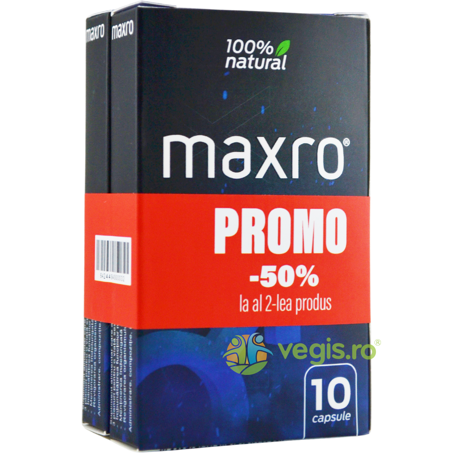 Pachet Maxro 10cps + 10cps (50% reducere la al doilea produs)