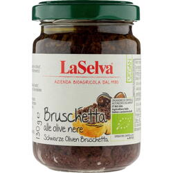 Pasta Bruschetta cu Masline Negre Ecologica/Bio 130g LASELVA