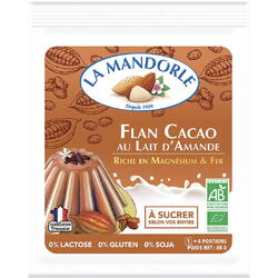 Budinca de Cacao cu Lapte de Migdale fara Gluten Ecologica/Bio 65g LA MANDORLE
