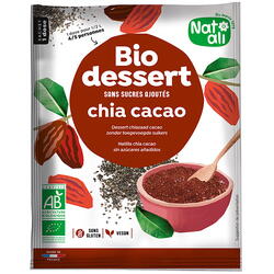 Desert cu Chia si Cacao fara Zahar Ecologic/Bio 40g Nat-ali