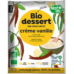 Desert Crema cu Vanilie fara Zahar Ecologic/Bio 35g Nat-ali