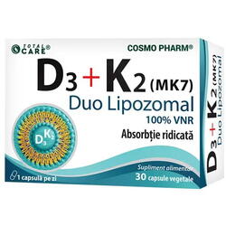 Vitamina D3 + K2 (Duo Lipozomal) 30cps COSMOPHARM